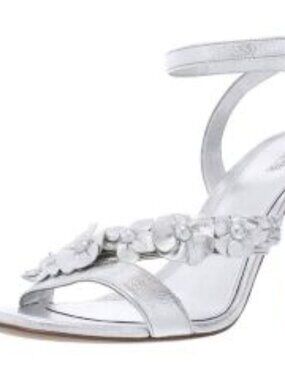 Michael Kors Tricia Dress Sandals, silver strappy, NWOT
